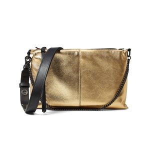 NWT AllSaints Eve Crossbody Gold